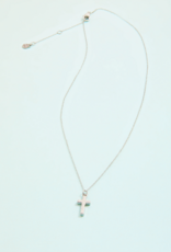Spartina Cross Necklace Silver