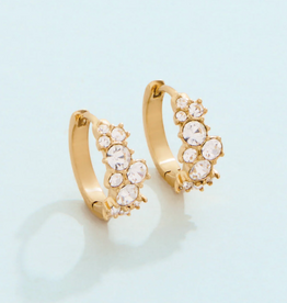 Champagne Bubbles Hoop Earring