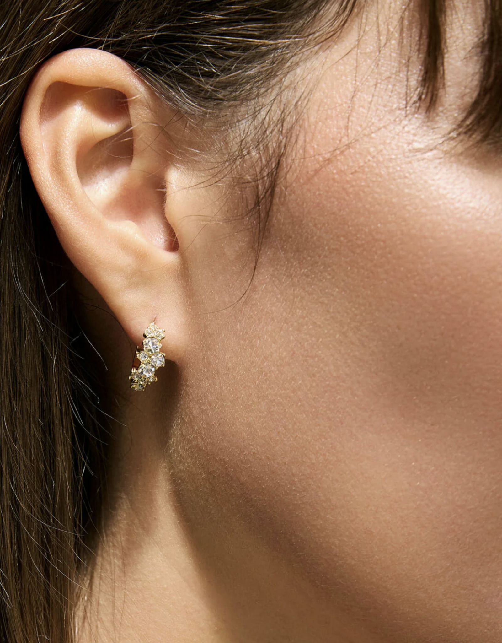 Champagne Bubbles Hoop Earring