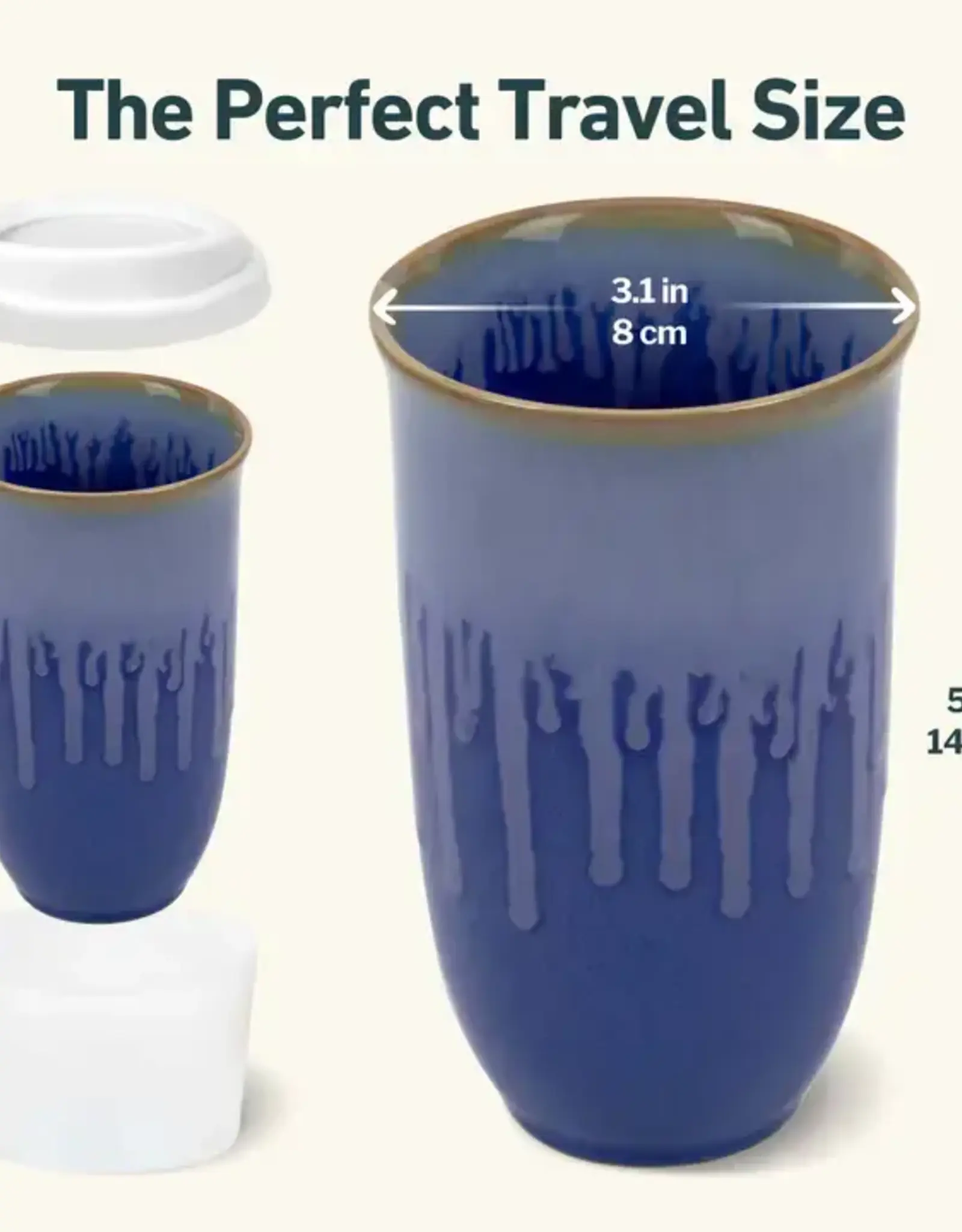 Nova Ceramics Neptune Ceramic Travel Mug 16oz