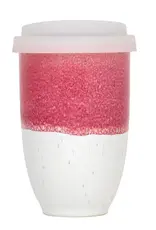 Nova Ceramics Coral Pink Ceramic Travel Mug 12oz