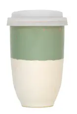 Nova Ceramics Sage Green Ceramic Travel Mug 12oz
