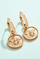 Spartina Mason Bee Convertible Hoop Earrings
