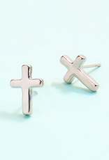 Spartina Cross Earrings Silver