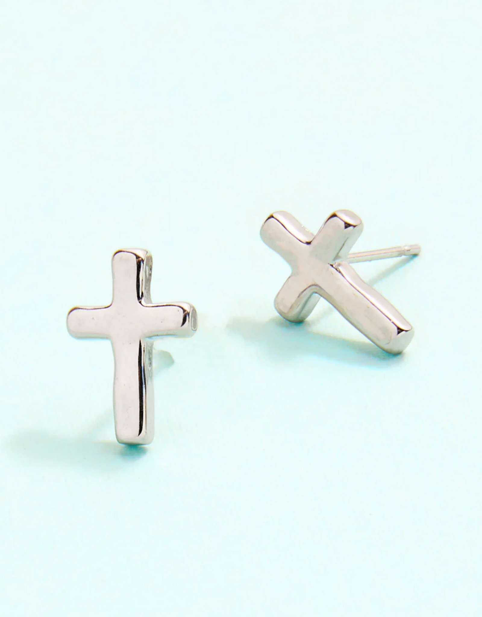Spartina Cross Earrings Silver