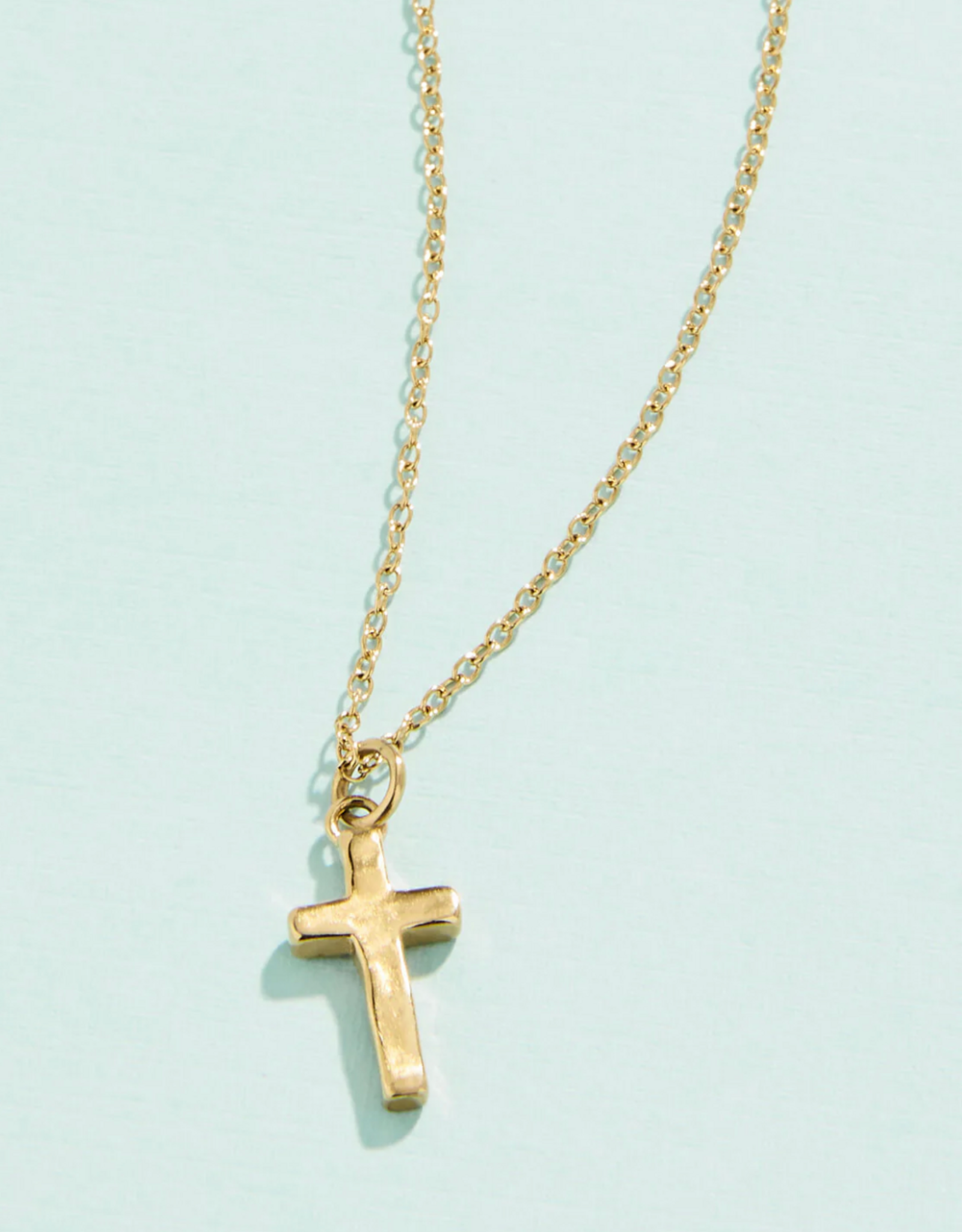Spartina Cross Necklace Gold