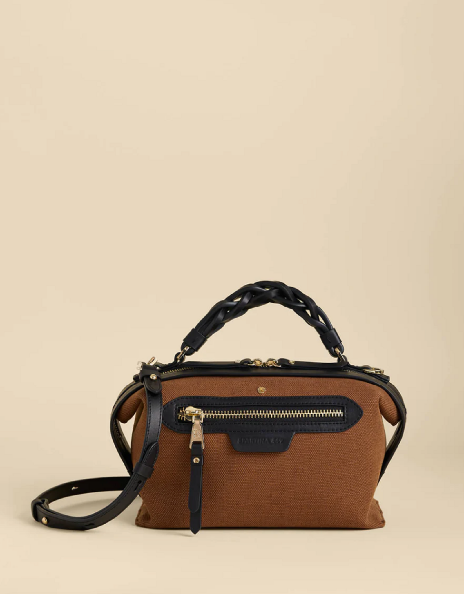 Spartina Sable Selena Satchel Toffee/Black