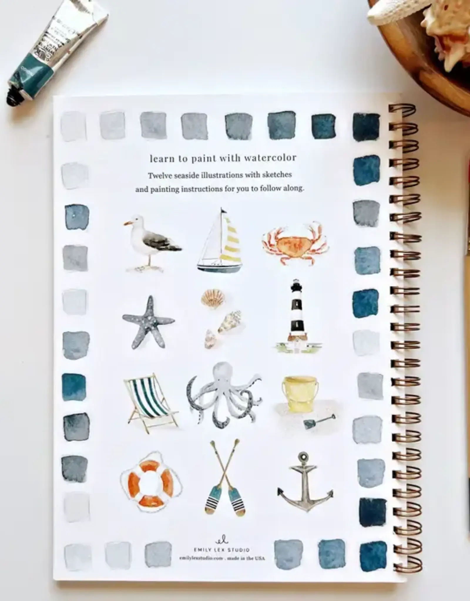 Emily Lax Studio Seaside Watercolor Notebook