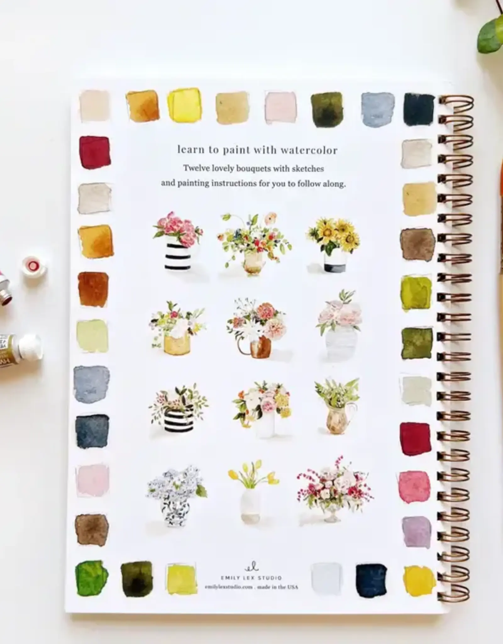 Emily Lax Studio Bouquets Watercolor Notebook