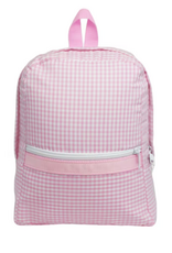 Mint Small Backpack Pink Gingham