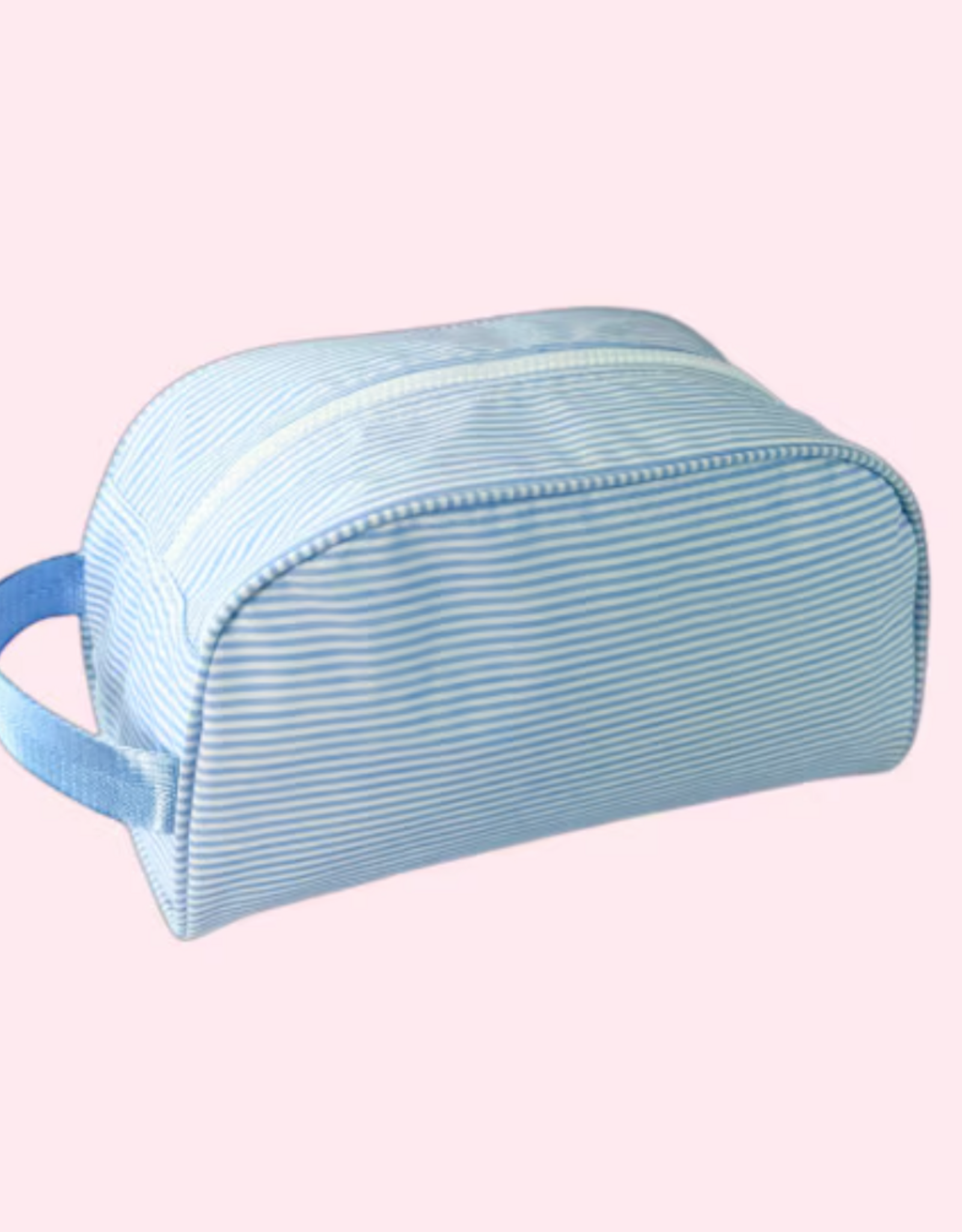 Mint Traveler Baby Blue Preppy Stripe Seersucker