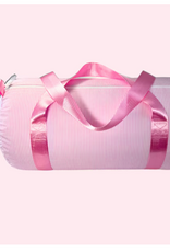 Mint Oh Mint Medium Duffle Pink Preppy Stripe