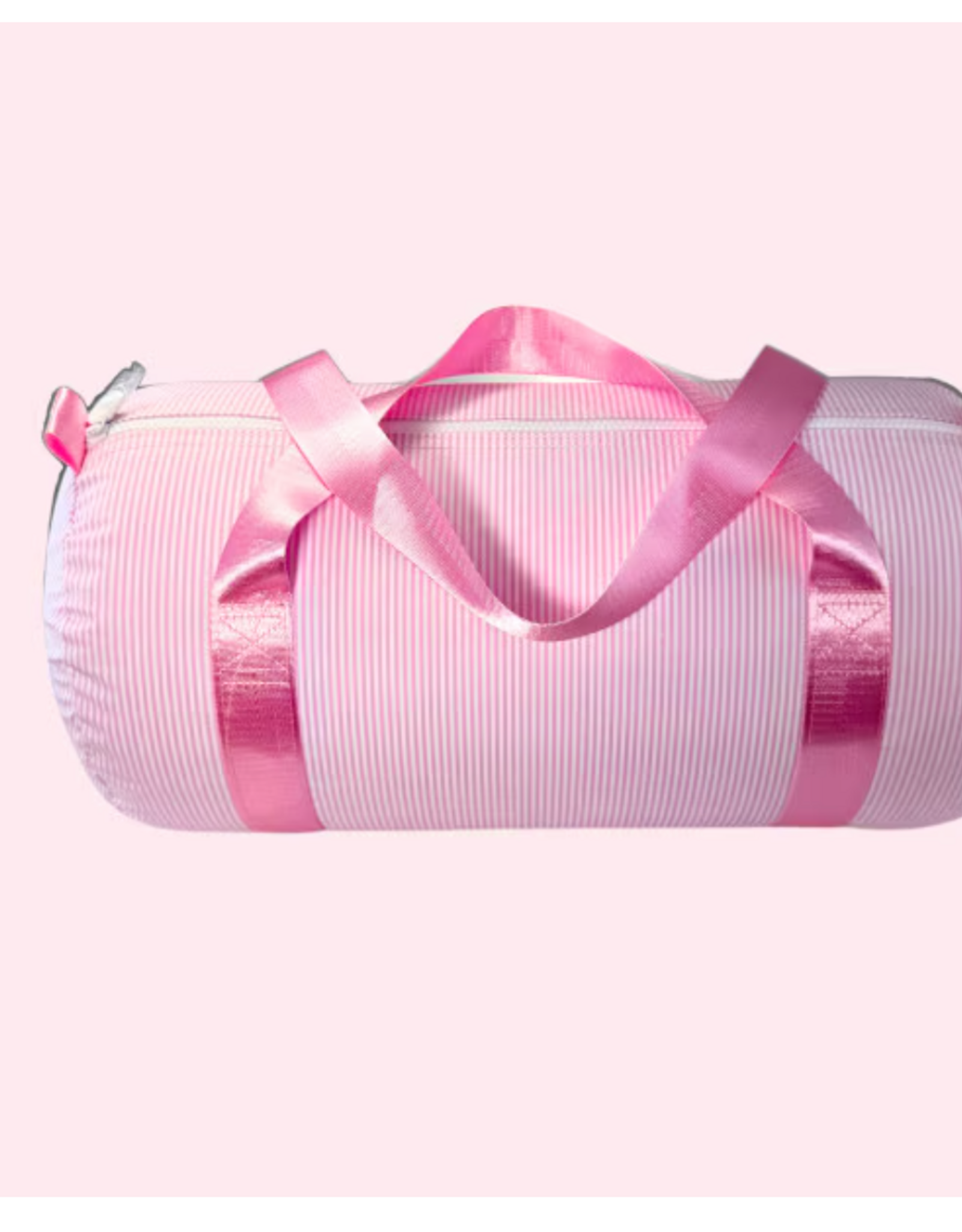 Mint Oh Mint Medium Duffle Pink Preppy Stripe