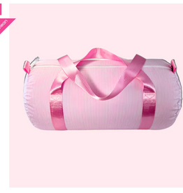 Mint Oh Mint Medium Duffle Pink Preppy Stripe