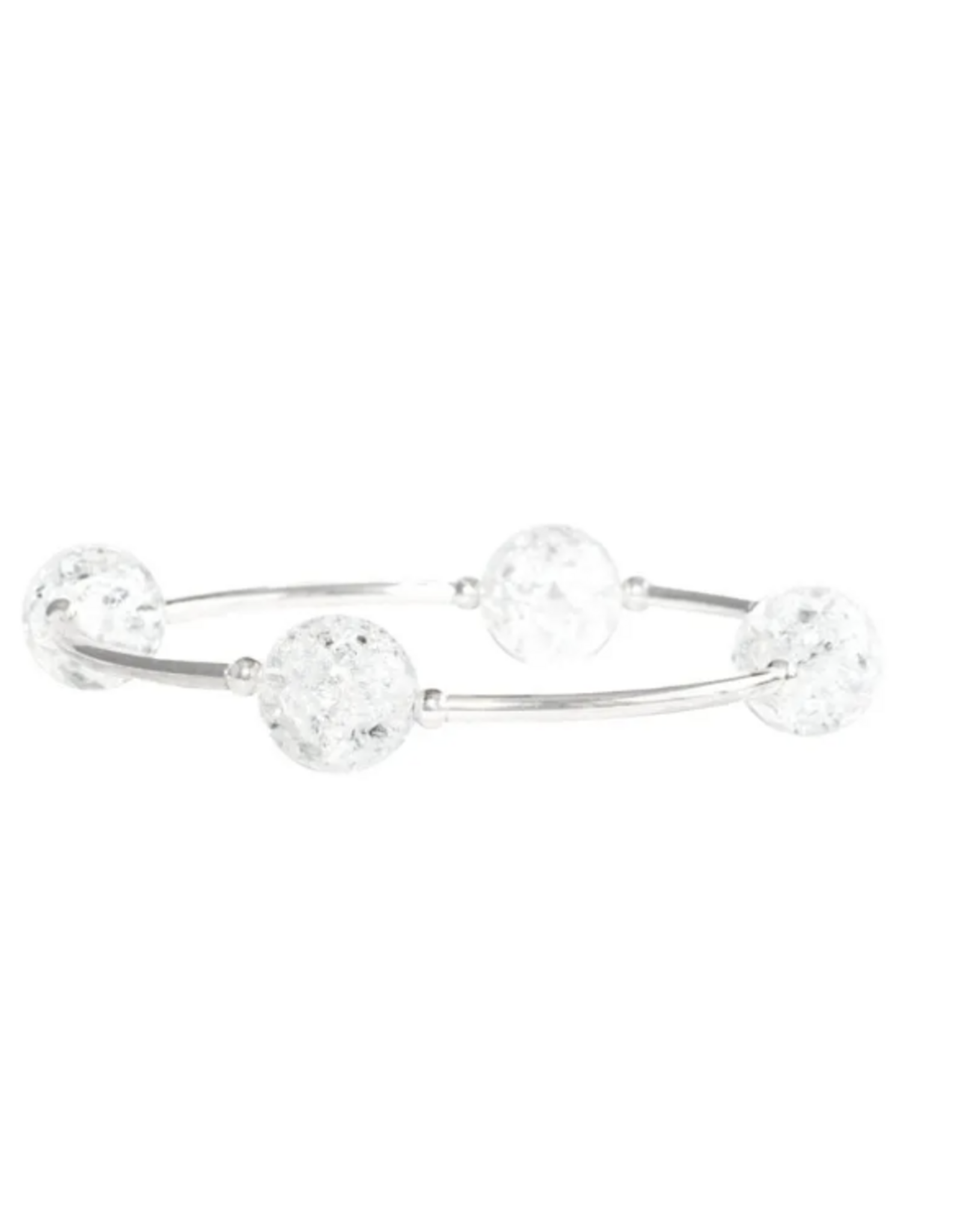 Made As Intended 8mm Snowflake Quartz Blessing Bracelet xx