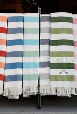 A Soft Idea Throw Sweet Stripes Corals