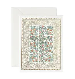 Rifle Paper Rosette Cross Card