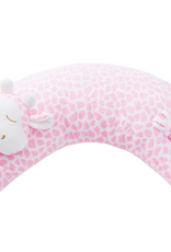 Angel Dear Curved Pillow Pink Giraffe