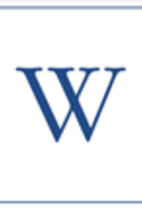 Caspari W--Navy Embossed Note Cards/8