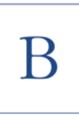 Caspari B--Navy Embossed Note Cards/8