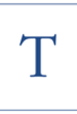 Caspari T--Navy Embossed Note Cards/8