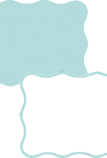 Caspari Scallop Border Robins Egg Blue Correspondence Cards