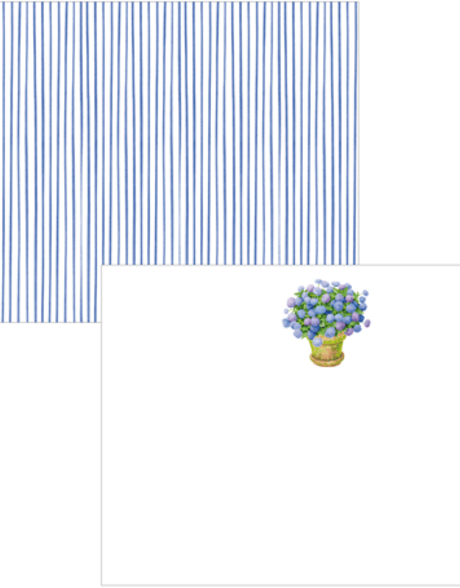 Caspari Potted Hydrangeas  Correspondence Cards
