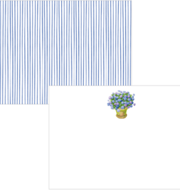 Caspari Potted Hydrangeas  Correspondence Cards