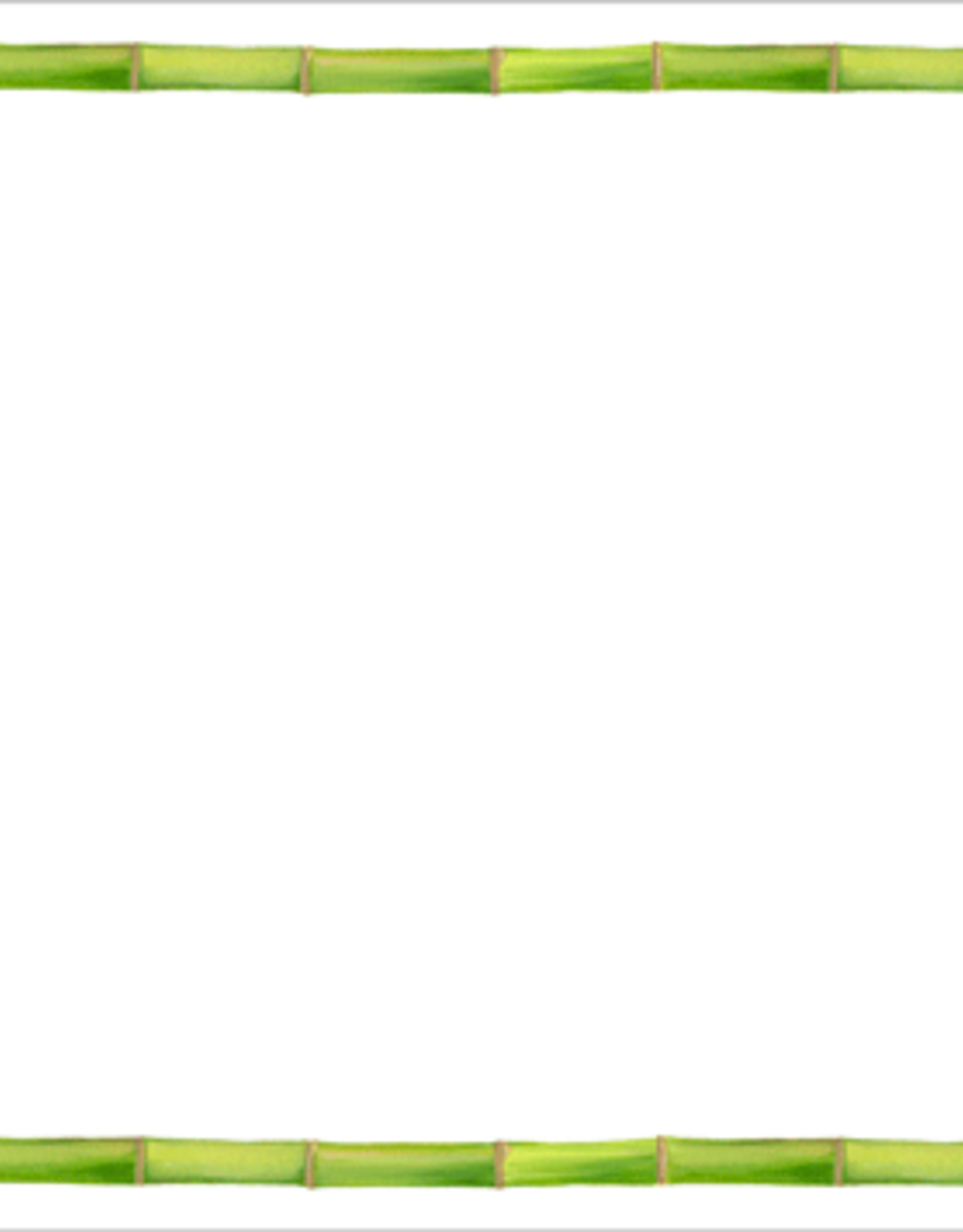 Caspari Green Bamboo Correspondence Cards