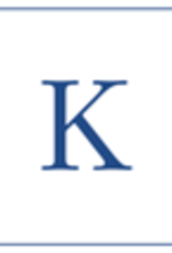 Caspari K--Navy Embossed Note Cards/8