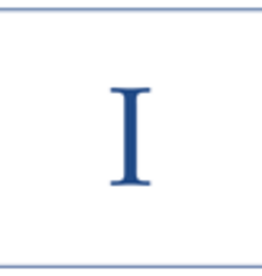 Caspari i--Navy Embossed Note Cards/8