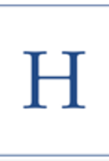 Caspari H--Navy Embossed Note Cards/8