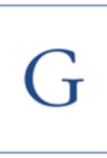 Caspari G--Navy Embossed Note Cards/8