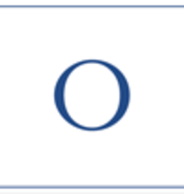 Caspari O--Navy Embossed Note Cards/8