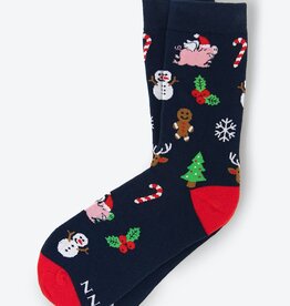 Wild Attire Socks Tis The Season Short