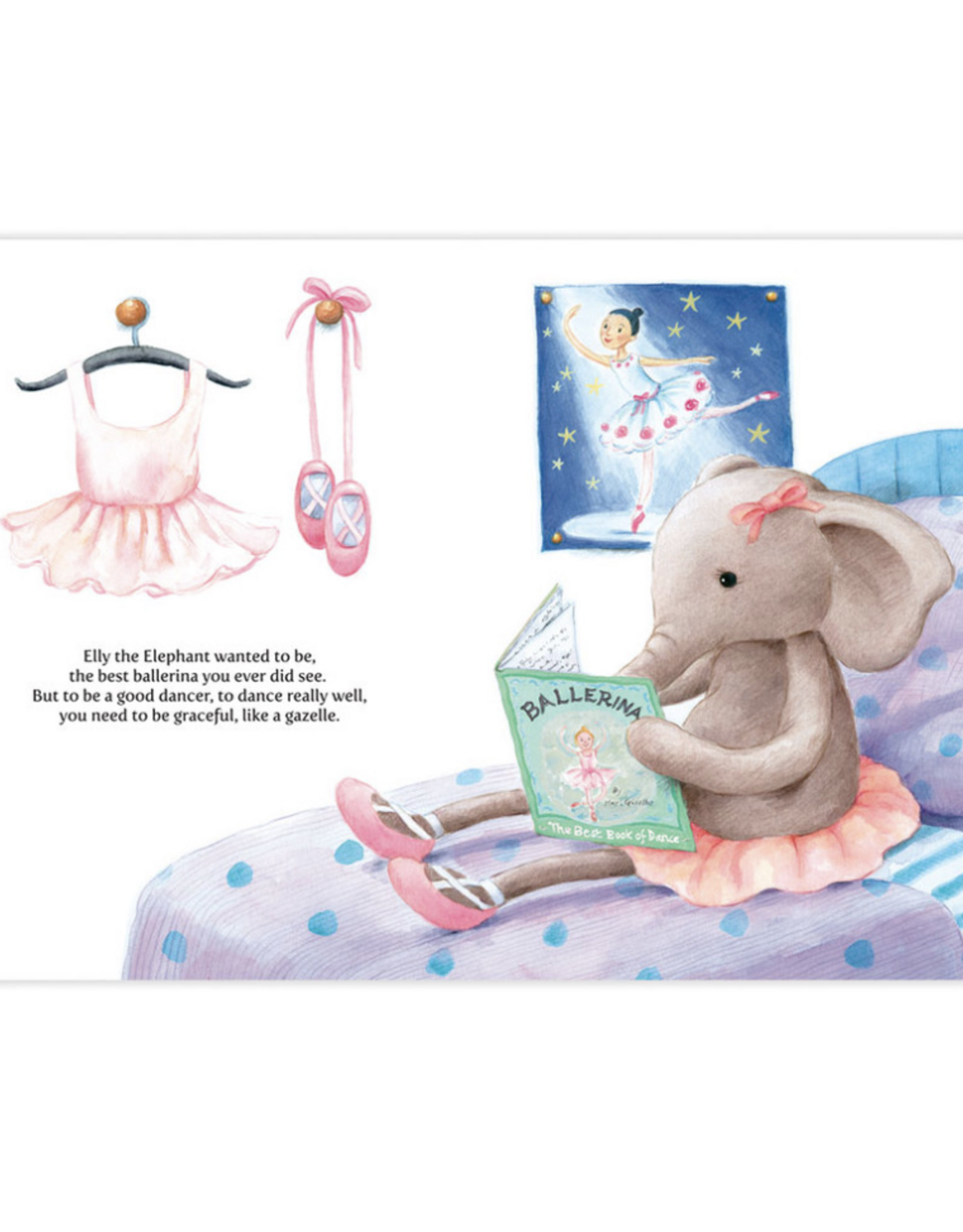 Jelly Cat Elly Ballerina Book xx