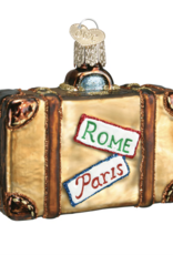 Old World Christmas Suitcase Ornament xx