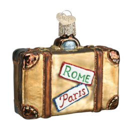 Old World Christmas Suitcase Ornament