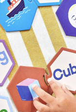 EEboo Simple Words Hexagon Puzzle Pairs