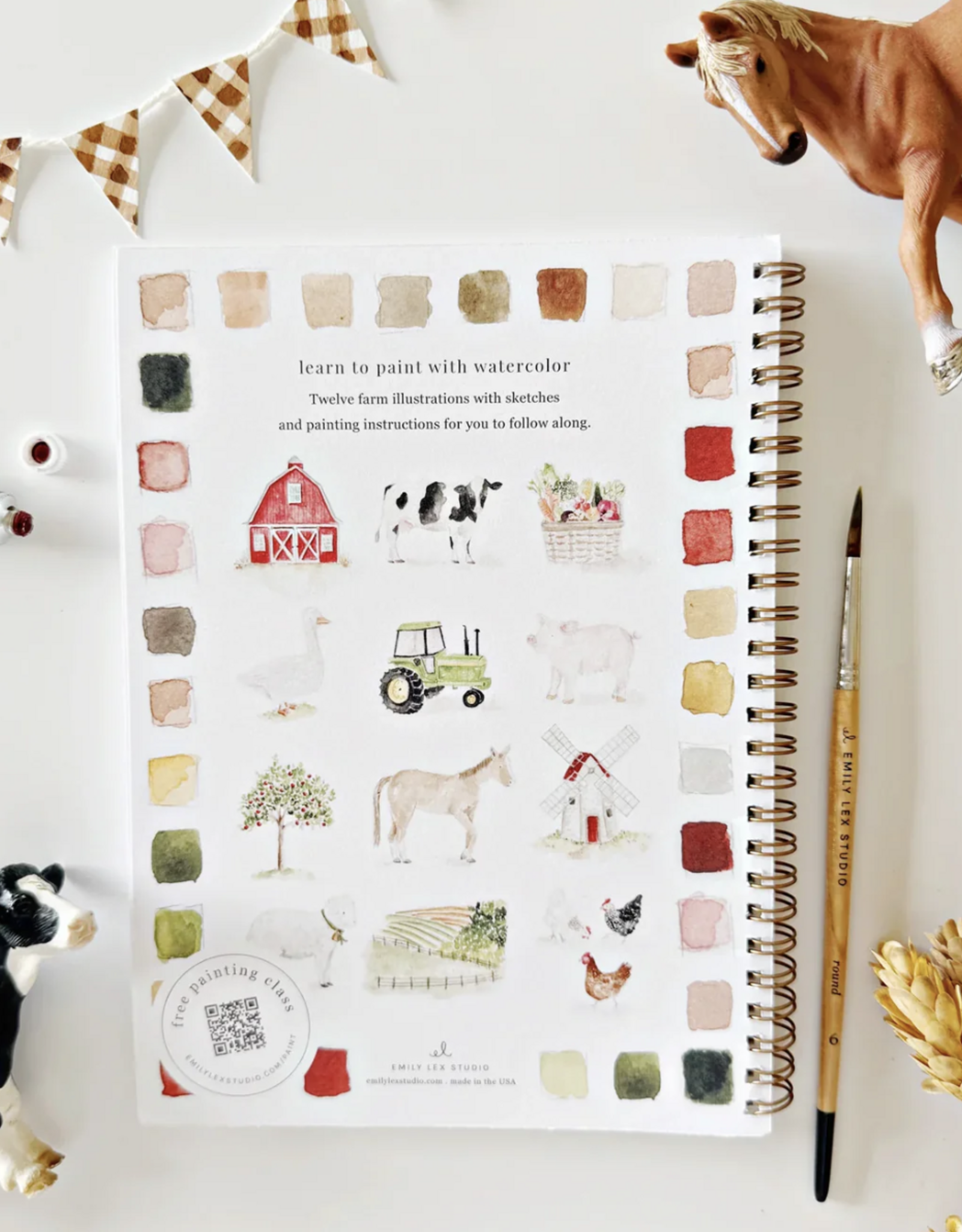Emily Lax Studio Farm Watercolor Notebook