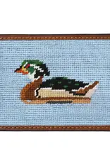 Smather's & Branson Card Wallet Wood Duck Decoy (Antique Blue)xx