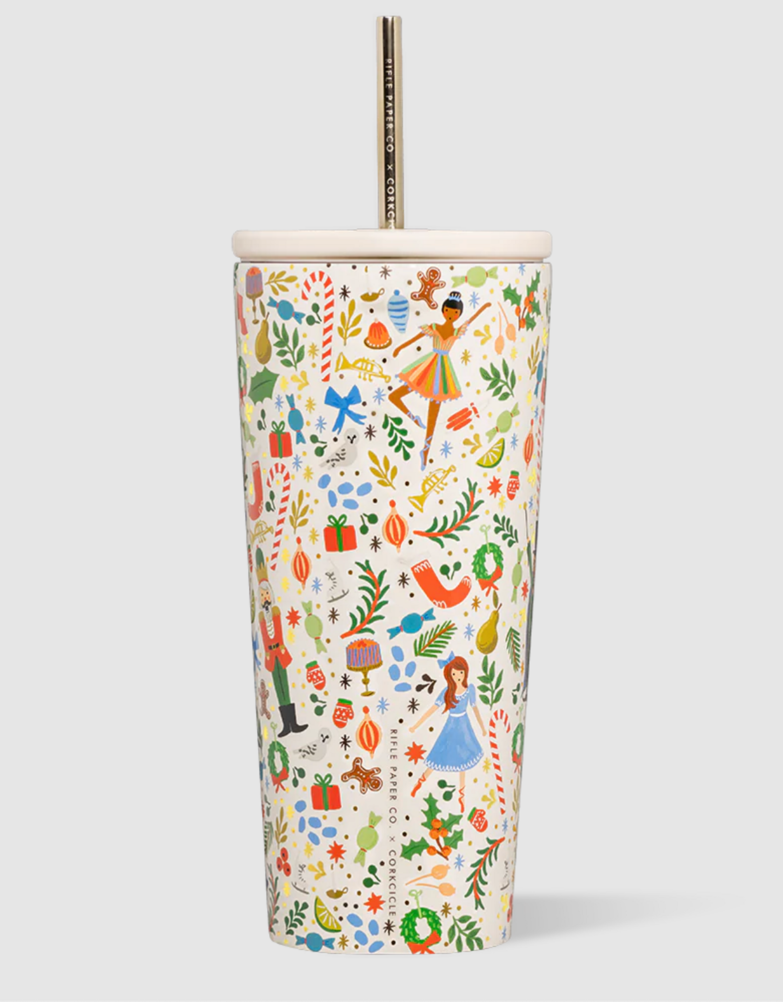 Corkcicle Cold Cup 24oz Rifle Paper Nutcracker