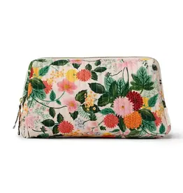 Rifle Paper Dahlia Quilted Pouch Large