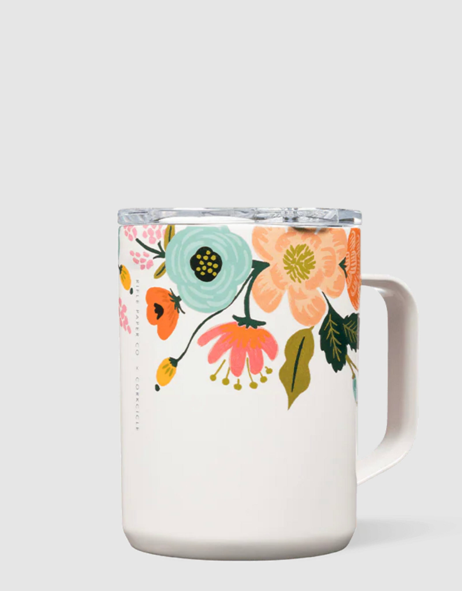 Corkcicle Mug 16oz Gloss Cream Lively Floral
