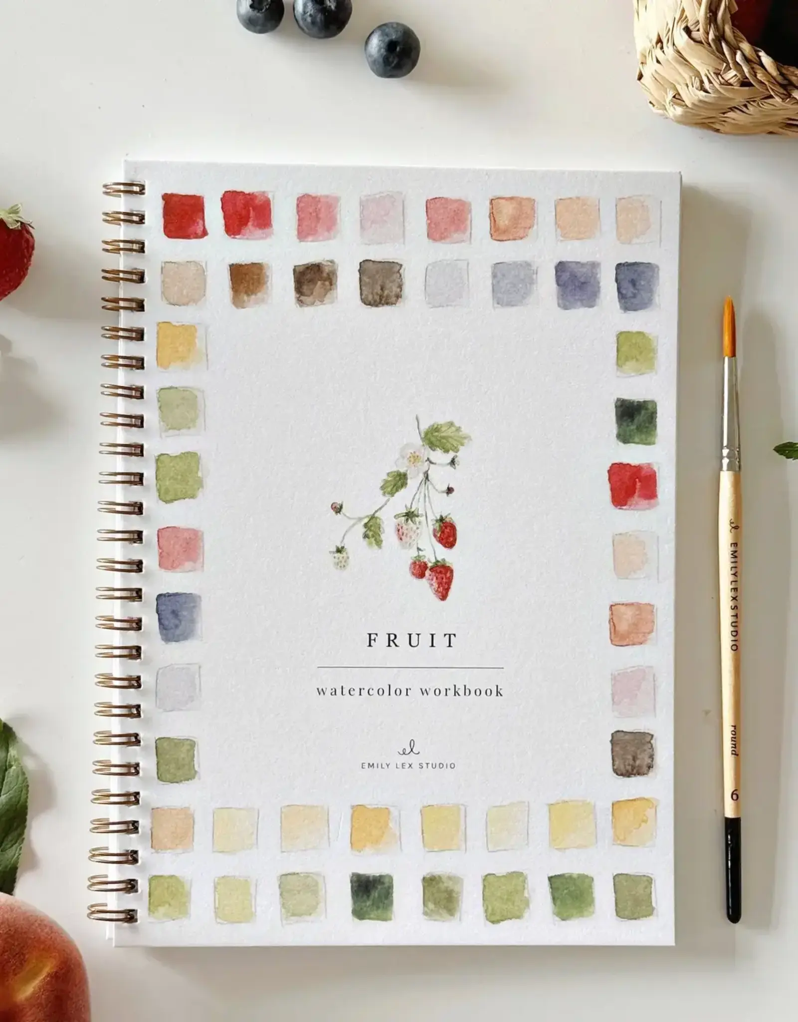 Emily Lex Studio Fruit Watercolor Workbook