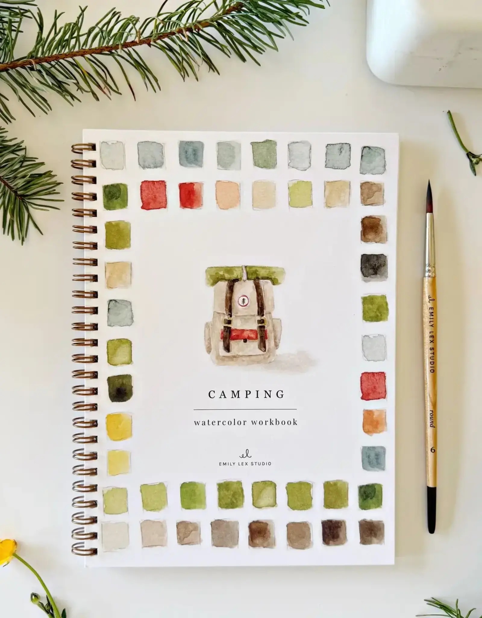 Emily Lex Studio Camping Watercolor Workbook