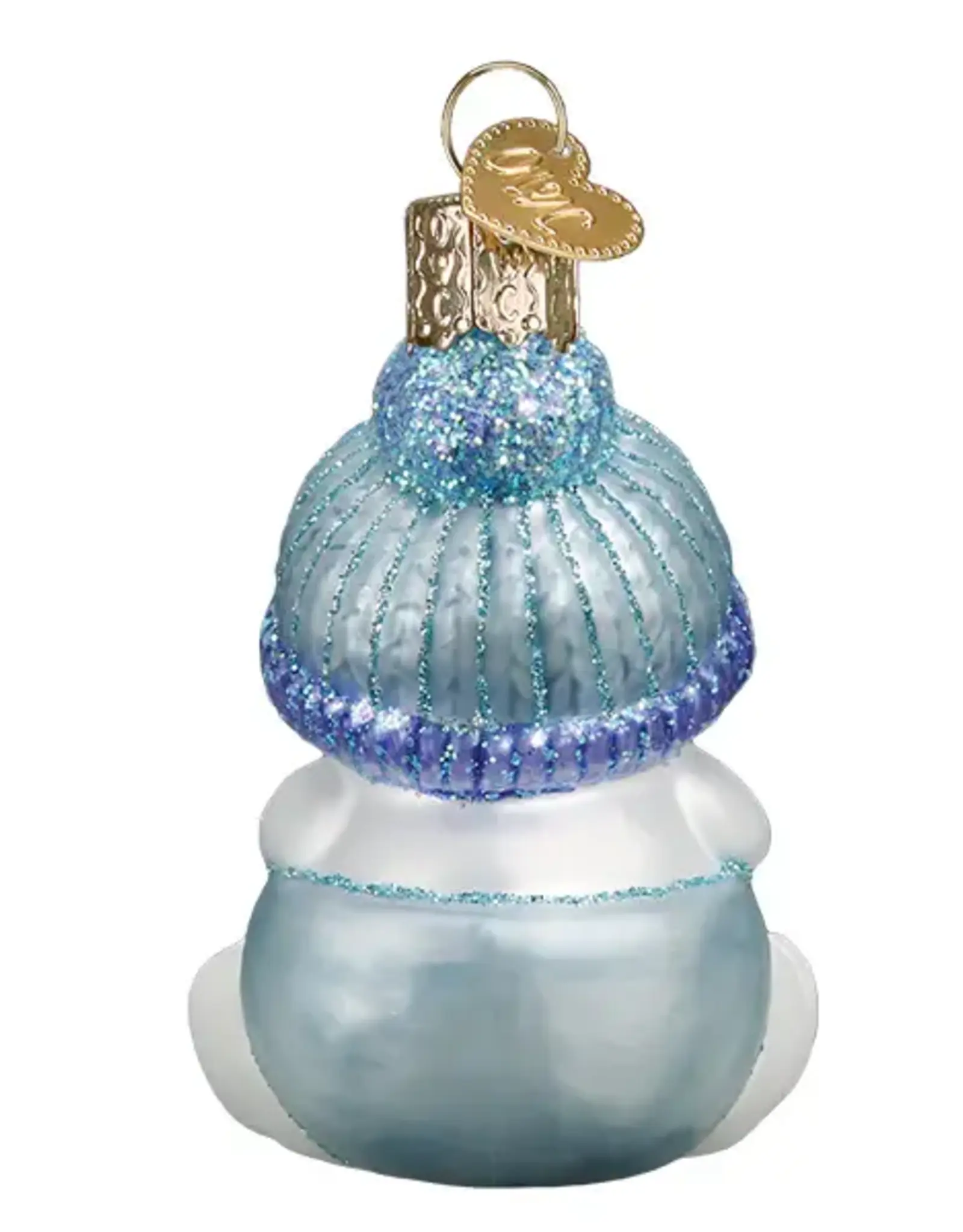 Old World Christmas Snow Baby Boy Ornament