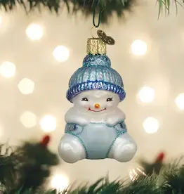 Old World Christmas Snow Baby Boy Ornament