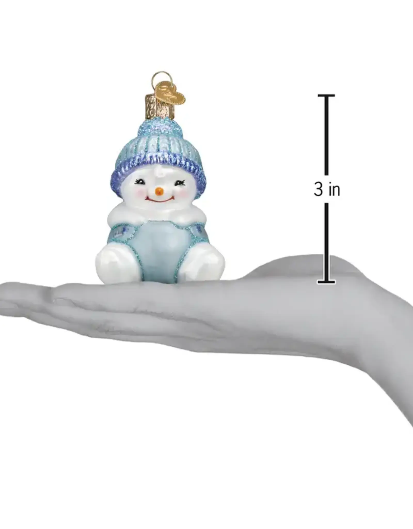 Old World Christmas Snow Baby Boy Ornament