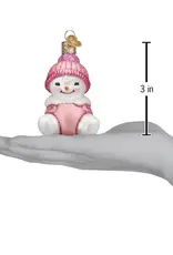 Old World Christmas Snow Baby Girl Ornament